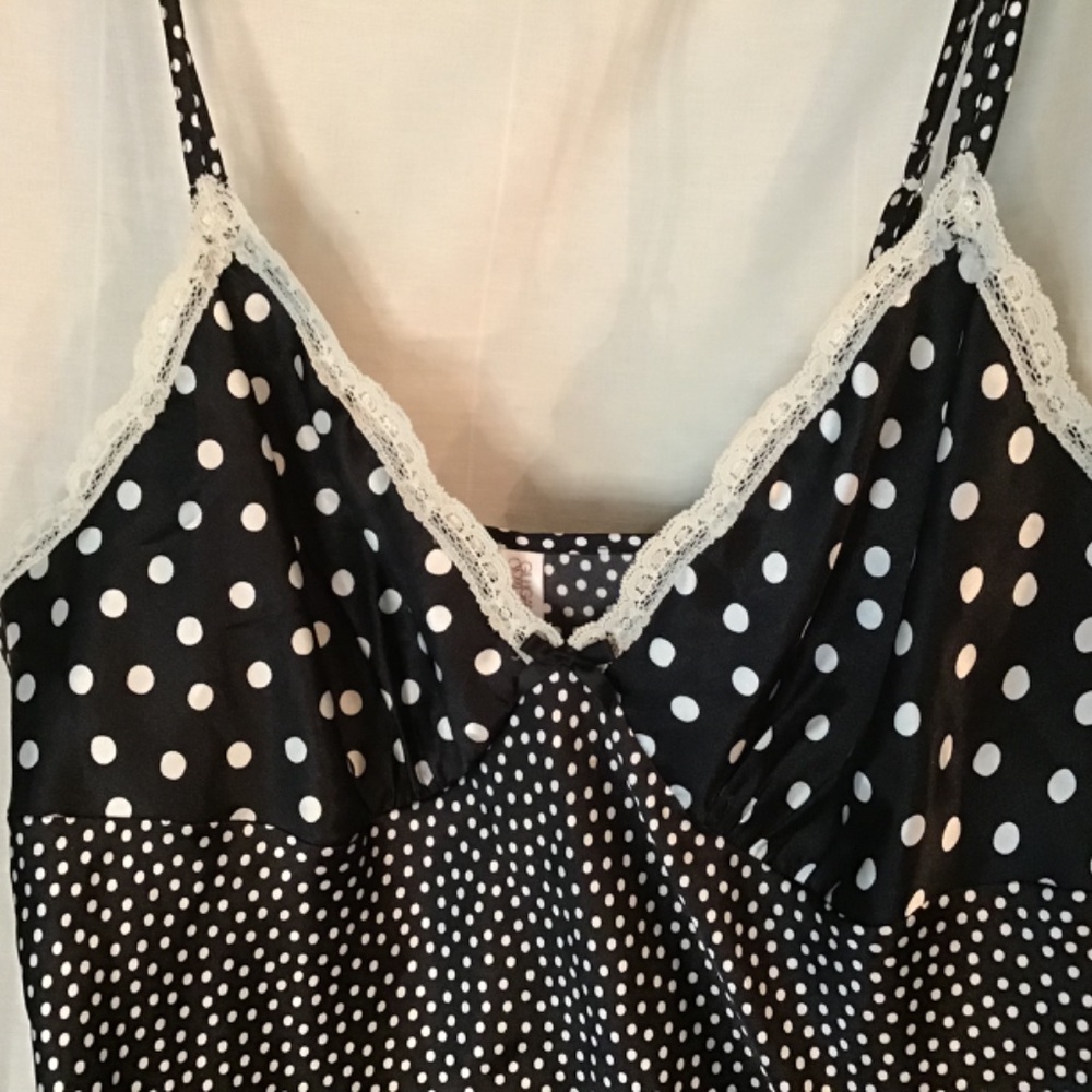 NWOT Gilligan & Omalley Sleepwear Set Tank Top & Pants Woman Large Black/White. - Picture 3 of 5